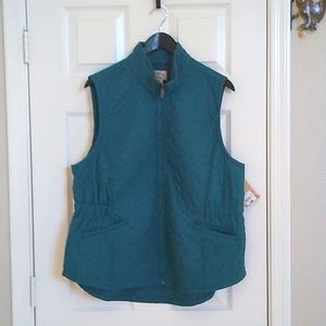 Quilted fleece lined vest